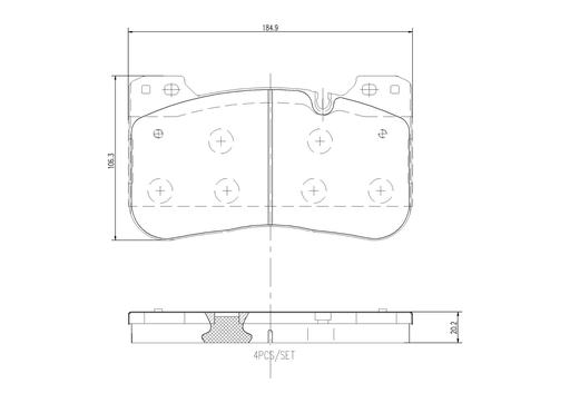 [P06100] BRAKE PADS FRONT BREMBO BMW