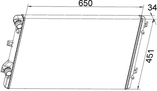 [CR 1538 000S] RADIATOR MAHLE VAG