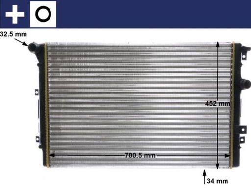 [CR 2032 000S] RADIATOR MAHLE VAG