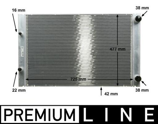 [CR 576 000P] RADIATOR MAHLE VAG
