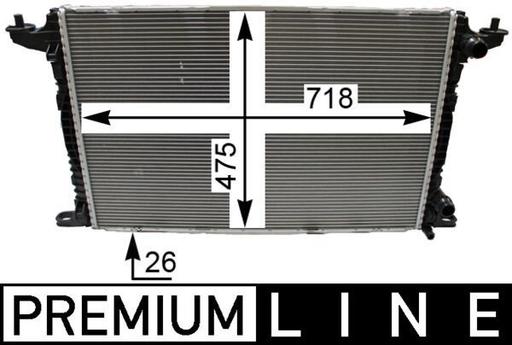 [CR 2179 000P] RADIATOR MAHLE VAG