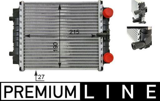 [CR 80 000P] RADIATOR MAHLE VAG