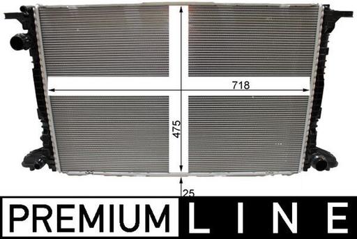 [CR 2180 000P] RADIATOR MAHLE VAG