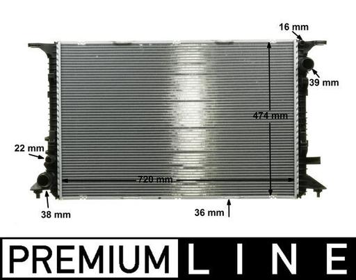 [CR 1201 000P] RADIATOR MAHLE VAG