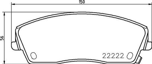 [P11041] BRAKE PADS FRONT BREMBO CHRYSLER