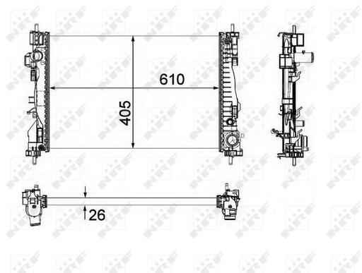 [58492] RADIATOR NRF ALFA