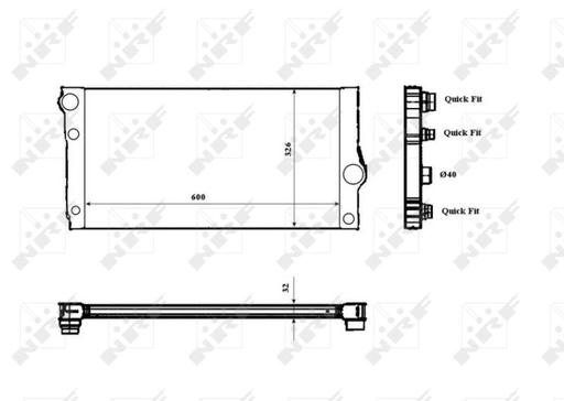 [53817] RADIATOR NRF BMW