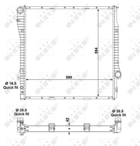[55328] RADIATOR NRF BMW