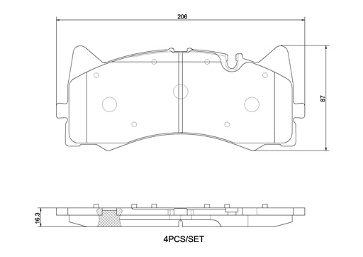 [P50154N] FRONT PADS BREMBO CERAMIC MERC