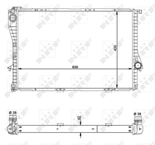 [55322] RADIATOR NRF BMW