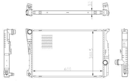 [59228] RADIATOR NRF BMW