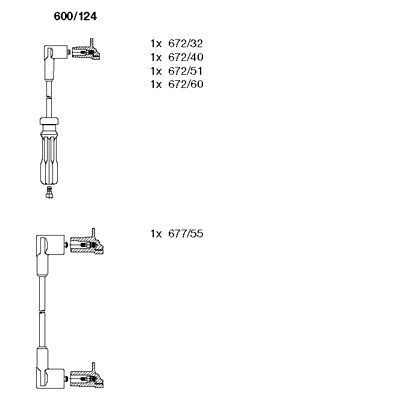 [600/124] IGNITION LEAD SET BREMI VOLVO