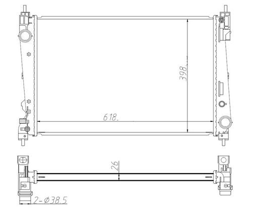[550005] RADIATOR NRF FIAT