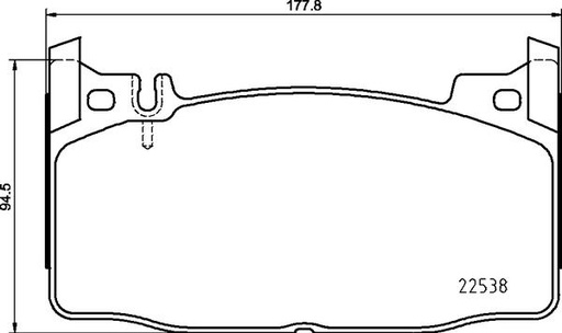 [P50143] BRAKE PADS FRONT BREMBO MERC