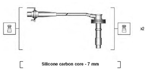 [MSK807] IGNITION LEAD SET MAGNETI MARELLI VOLVO