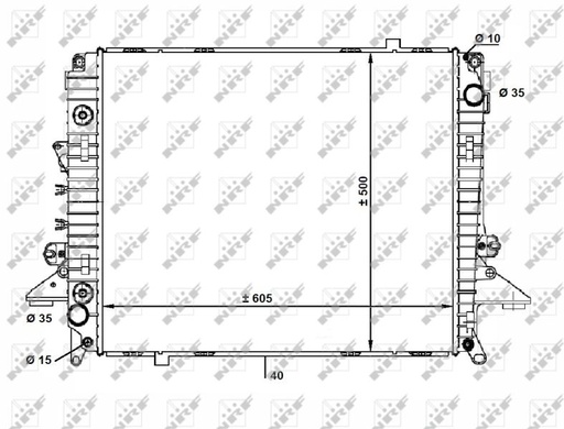 [58463] RADIATOR NRF LAND ROVER