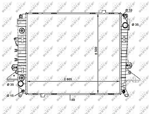 [58463] RADIATOR NRF LAND ROVER