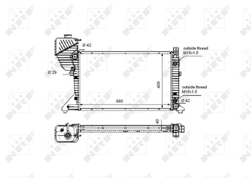 [55349] RADIATOR NRF MERC