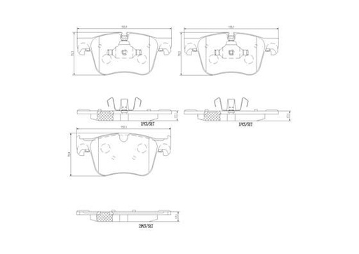 [P61127N] BRAKE PADS FRONT BREMBO CERAMIC PSA