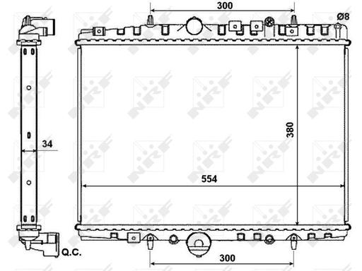 [53787] RADIATOR NRF PSA