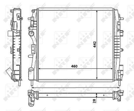 [53938] RADIATOR NRF RENAULT