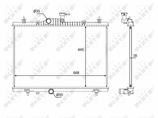 [58394] RADIATOR NRF RENAULT