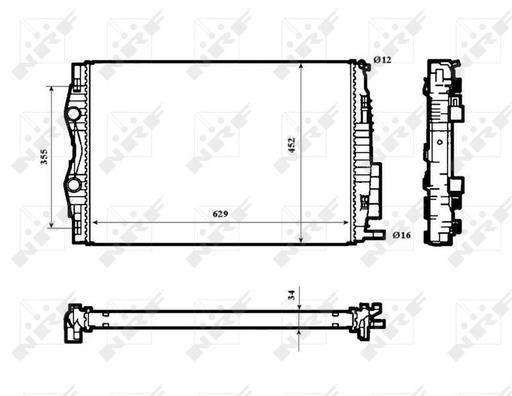[53843] RADIATOR NRF RENAULT