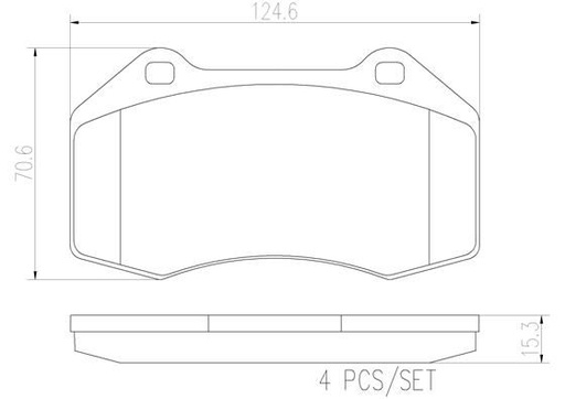 [P68036N] BRAKE PADS FRONT BREMBO CERAMIC RENAULT