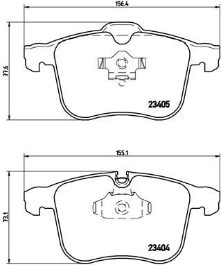 [P59049] BRAKE PADS FRONT BREMBO SAAB