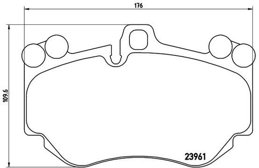 [P65016] BRAKE PADS FRONT BREMBO VAG