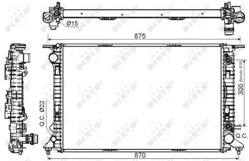 [53116] RADIATOR NRF VAG