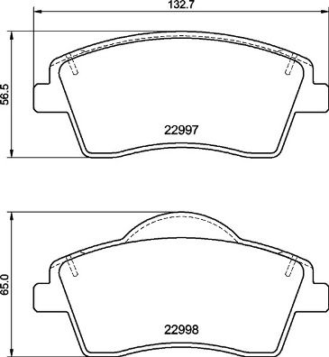 [P86033] BRAKE PADS FRONT BREMBO VOLVO