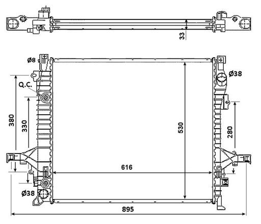 [58356] RADIATOR NRF VOLVO