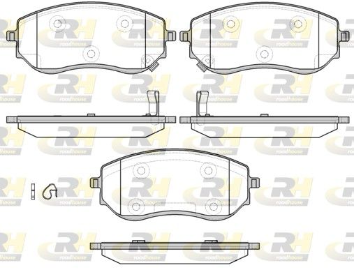 [21801.02] FRONT PADS ROADHOUSE MERC