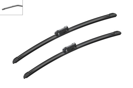 [A530S] WIPER BLADE [FRONT KIT] BOSCH AEROTWIN [475MM 19 INCH + 500MM 20 INCH - WITH SPOILER FLAT WIPER BLADE]