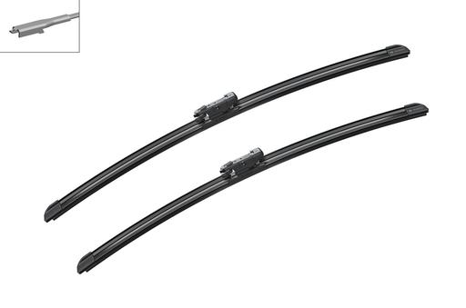 [A531S] WIPER BLADE [FRONT KIT] BOSCH AEROTWIN [550MM 22 INCH + 530MM 21 INCH - WITH SPOILER FLAT WIPER BLADE]