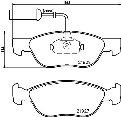 [8DB 355 008-321] BRAKE PADS FRONT PAGID ALFA