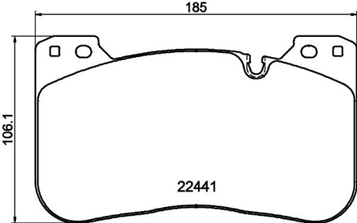 [8DB 355 025-991] FRONT PADS PAGID BMW