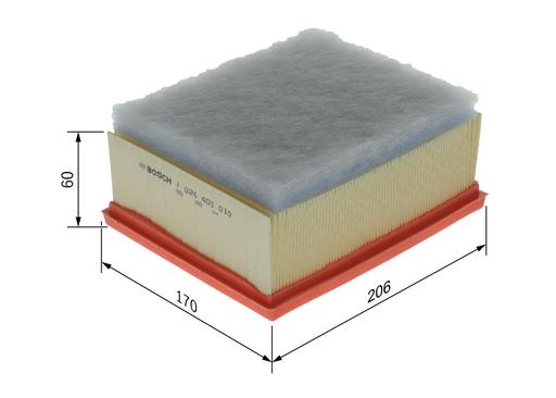 [S0010] AIR FILTER BOSCH PSA
