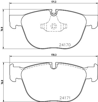 [8DB 355 012-541] BRAKE PADS FRONT PAGID BMW