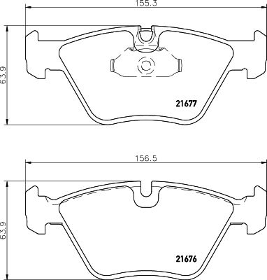 [8DB 355 007-961] BRAKE PADS FRONT PAGID BMW