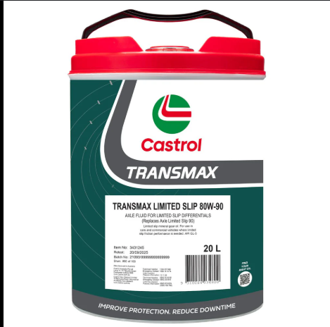 [3431245] GEAR OIL 20L 80W90 GL5 TRANSMAX LIMITED SLIP CASTROL