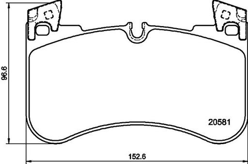 [8DB 355 039-881] BRAKE PADS FRONT PAGID LAND ROVER