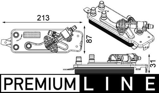 [CLC 90 000P] OIL COOLER TRANSMISSION MAHLE BMW