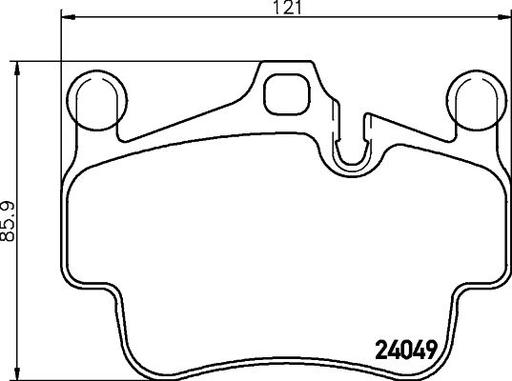 [8DB 355 014-161] BRAKE PADS FRONT PAGID PORSCHE