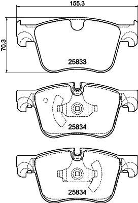 [8DB 355 024-751] BRAKE PADS FRONT PAGID PSA