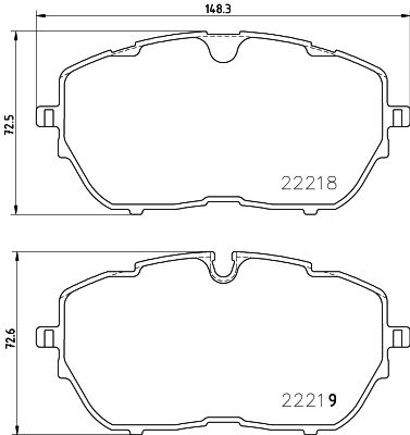[8DB 355 024-731] BRAKE PADS FRONT PAGID PSA