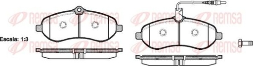 [1292.01] BRAKE PADS FRONT REMSA PSA