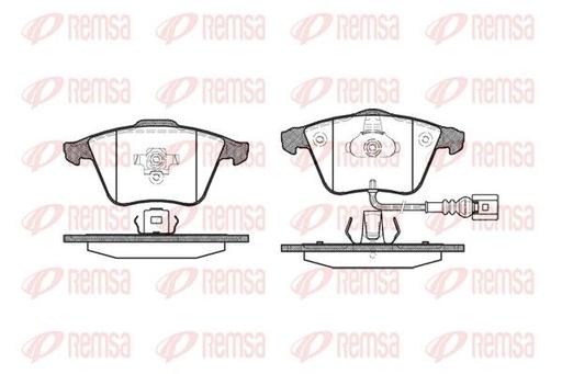 [0964.32] BRAKE PADS FRONT REMSA VAG