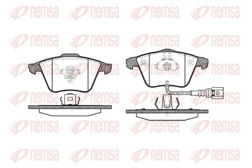 [0964.32] FRONT PADS REMSA VAG